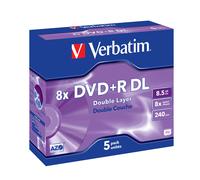Verbatim DVD+R 8x D/L 5pk JC