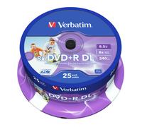 Verbatim DVD+R DL 8.5GB 8x Dual Layer Discs Retail Inkjet Thermal Various Packs