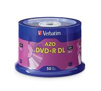 Verbatim DVD+R DL 8.5GB 8X with Branded Surface - 50pk Spindle