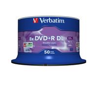 Verbatim DVD+R Double Layer 8x Matt Silver 50pk Spindle
