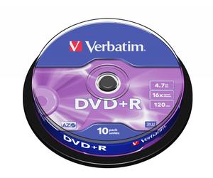 Verbatim DVD+R Matt Silver 4.7 GB 10 pc(s)