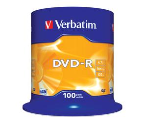 Verbatim DVD-R Matt Silver 4.7 GB 100 pc(s)