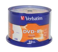Verbatim DVD-R Spindle 4x 4.7GB (Pack of 50) 43533