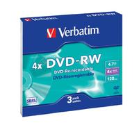 Verbatim DVD-RW 4.7GB 4x Spindle Pack Scratch-resistant