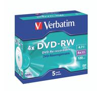 Verbatim DVD-Rw 4X 4.7GB PK5 43285