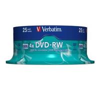 Verbatim DVD-RW Matt Silver 4.7GB DVD-RW 25pc(s)
