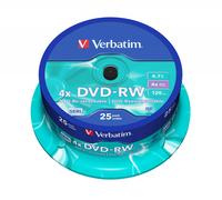 Verbatim DVD-RW DVD+RW 4.7GB 4x Rewritable Blank DVDs Full Range Various Packs
