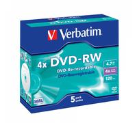 Verbatim DVD-RW DVD+RW 4.7GB 4x Rewritable Blank DVDs Full Range Various Packs
