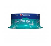Verbatim DVD-RW Matt Silver 4.7GB DVD-RW 25pc(s)