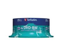 Verbatim DVD-RW Matt Silver 4.7GB DVD-RW 25pc(s)