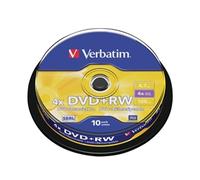 Verbatim DVD+RW Silver Non-Printable Spindle (10 Pack)