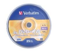 Verbatim DVD+RW Matt Silver 4.7GB DVD+RW 25pc(s)