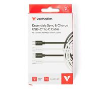 Verbatim Essentials Sync & Charge USB-C to C Cables 1M 2 pack Verbatim Essentials Sync & Charge USB-C to C Cables 1M 2 pack