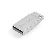 Verbatim 98749 32GB USB 2.0 Silver Metal USB Flash Drive