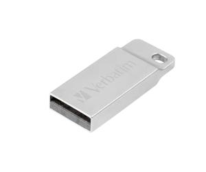 Verbatim Executive USB-stick metal 64 GB I USB 2.0 I USB memory stick I for laptop notebook ultrabook TV car stereo I USB 2.0 stick I data-stick including key ring I silver