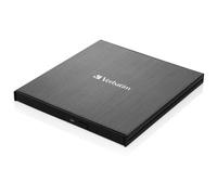 Verbatim External Slimline Cd/dvd Writer - Usb 3.2 Gen1 With Usb-C Connection Incl. Usb-C To Usb-A Cable - Compact Design -
