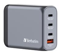 Verbatim GNC-100 GaN Charger 100W with 2 x USB-C PD 100W / 1 x USB-C PD 65W / 1 x USB-A QC 3.0 (EU/UK/US)