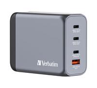 Verbatim GNC-200 GaN3 Wall Charger, 4-Port, UK/US/EU Compatible, 2 X USB-C 100w