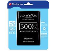 Verbatim HDD 2.5IN 500GB 5400RPM USB3.0 BLACK - 53029 (Storage > External Hard Drives)