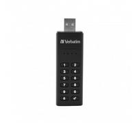 VERBATIM Keypad Secure USB-Stick - USB-3.2 Gen 1-32GB - memory-stick with passcode-protection & encryption - incl. USB-A extension cable - USB-3 for laptop notebook & co - black