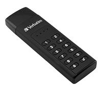VERBATIM Keypad Secure USB-Stick - USB Type-C - 32GB - memory-stick with passcode-protection & encryption - incl. USB-C extension cable - USB Type-C for laptop notebook & co - black
