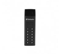 VERBATIM Keypad Secure USB-Stick - USB Type-C - 64GB - memory-stick with passcode-protection & encryption - incl. USB-C extension cable - USB Type-C for laptop notebook & co - black