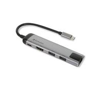 Verbatim Laptop Multi-port Hub USB 3.2 Type C Black Silver (49141)