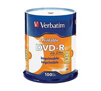 Verbatim Life Series DVD-R Printable Disc Spindle, Pack Of 100