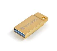 Verbatim Metal Executive USB 3.0 Drive - 16 GB, USB Stick, Water and Dustproof, 80 MB/s Reading, 25 MB/s Writing, gold