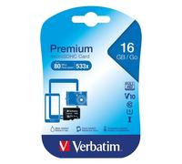 Verbatim Micro SDHC Memory Card Class 10 16GB 44010