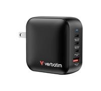Verbatim Mini GaN Charger Travel Adapter 100 W 1x USB-A, 3x USB-C Power Delivery, Power Delivery 3.0, QC 3.0 noii
