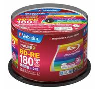 Verbatim Mitsubishi BD-RE 25G x2 50pcs printable VBE130NP50SV1 F/S Track# Japan