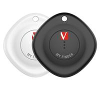 Verbatim My Finder Set of 3 Bluetooth Tracker for Backpack, Suitcase, Purse, Keys etc. Compatible with Apple "Where is?" Key Finder with Replaceable Battery