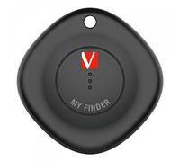 Verbatim My Finder Bluetooth Item Tracker Works with Apple Find My Black