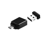 Verbatim Nano - USB 2.0 Drive Drive con Adattatore Micro USB da 32 GB - Black