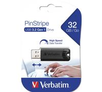 Verbatim PinStripe 32GB USB Drive USB 3.2 Gen 1, UK Seller