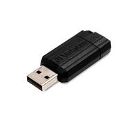 Verbatim PinStripe USB flash drive 32GB - USB 2.0 - USB memory stick - for laptop notebook ultrabook TV car stereo - USB 2.0 stick - data-stick with sliding mechanism - black