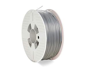 VERBATIM PLA-Filament 3D-Printing I 1.75mm I 1kg I high end polyactide-Filament for Material Extrusion I for 3D-Printer & 3D-Pen I 3D-Printer-Filament Made of PLA I 1 Spool 335m I Silver