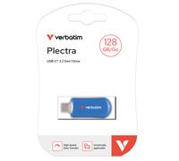 Verbatim Plectra USB-C 3.2 Gen 1 Flash Drive , Blue 128GB, UK Seller
