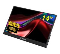 Verbatim PMT-14 14" FHD Touchscreen Monitor - USB-C, Aluminium