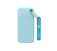 Verbatim Pocket SSD - 2TB - Colour Edition - Polar Blue with 2 Rubber Sleeves (Black & Polar Blue)