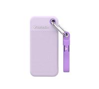 Verbatim Pocket SSD 2TB External SSD USB 3.2 Gen 2 Up to 1000MB/s Read & Write External Hard Drive with 2 Rubber Cases (White & Purple) for PC, Mac & Console Purple
