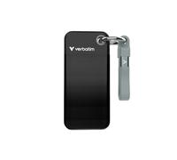 Verbatim Pocket SSD 512 GB, External SSD USB 3.2 Gen 2, up to 1000 MB/s Read & Write, Portable Hard Drive for PC, Mac & Console, Black/Grey