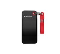 Verbatim Pocket SSD USB 3.2 Gen 2 - 256GB - Keyring with cable attachment - Red