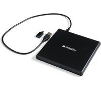 Verbatim Portable DVD Player, USB 2.0 Slim External CD DVD Drive for Laptop, CD