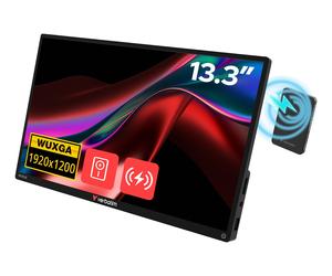 Verbatim Portable Touchscreen Monitor 13.3" WUXGA Resolution & Wireless Power Supply