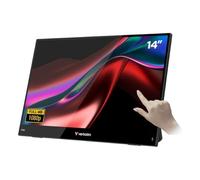 Verbatim Portable Touchscreen Monitor, Mobile 14 Inch Full HD Screen, Portable Monitor for Laptop, Tablet, Smartphone, PS5 or Nintendo Switch with USB-A, USB-C and HDMI Port, Black