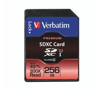 Verbatim SD SDXC (256GB) Memory Card Class 10 10MB/s - 44026