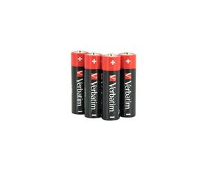 VERBATIM Premium AA alkaline batteries - 1.5V - AA-LR6 mignon - mignon-batteries AA - batteries for MP3-player, camera, remote control, shaver & more - Premium alkaline battery - 4 pcs