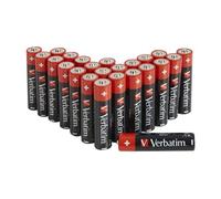 VERBATIM Premium AAA alkaline batteries - 1.5V - AAA-LR03 micro - batteries-AAA - batteries for MP3-player, camera, remote control, shaver and more - premium alkaline battery - 20 pieces